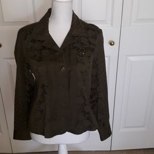 Christopher & Banks Olive Green Women's Jacket